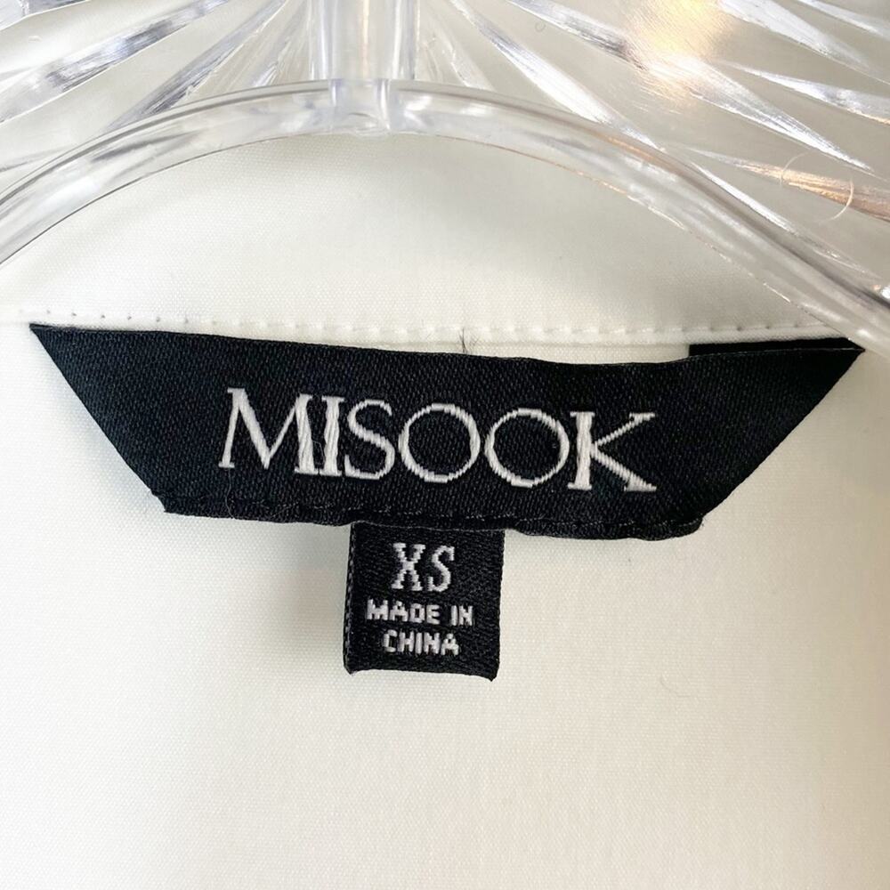 MISOOK WOMENS BUTTON FRONT LONG SLEEVE BLOUSE SIZE XS - Picture 6 of 11